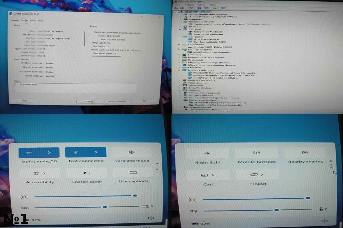 Dell Latitude 5520 14”FHD Intel Core i7-1185G7 3GHz 16GB 512GB SSD+Charger - Tested Computer Laptop Parts