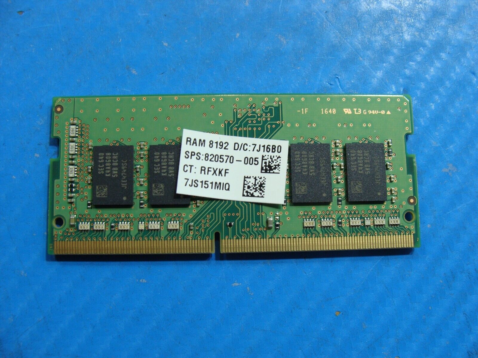 HP 15-ay125nr Samsung 8GB 1Rx8 PC4-2400T Memory RAM SO-DIMM M471A1K43BB1-CRC
