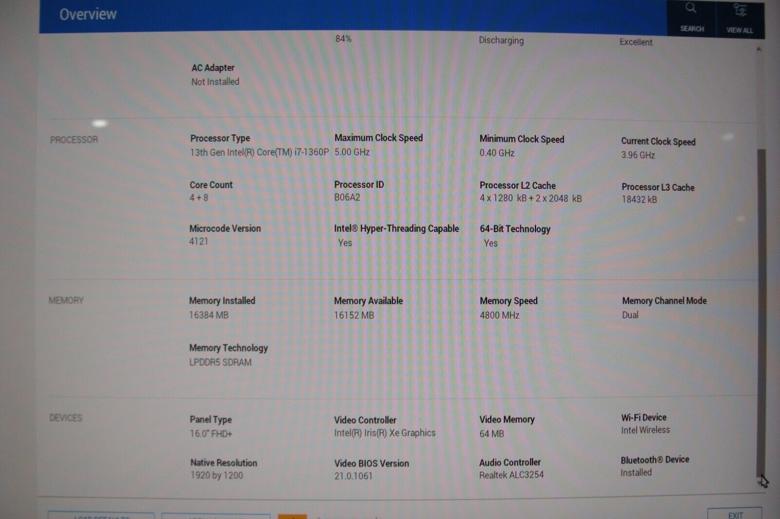 Dell INSPIRON 7630 2-IN-1 Touch 16