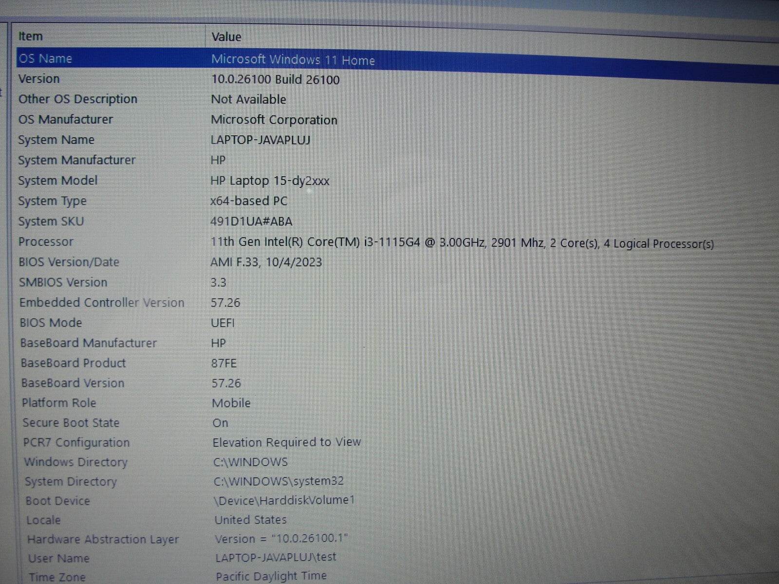 HP 15-DY2091WM 15.6” HD Intel Core i3-1115G4 3GHz 8GB 256GB SSD Original Charger - Tested Computer Laptop Parts