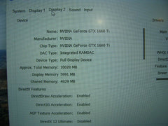 Lenovo Legion 5-15IMH05H 15.6” FHD 120hz i7-10750H 2.6GHz 8GB 512GB GTX1660 Ti - Tested Computer Laptop Parts