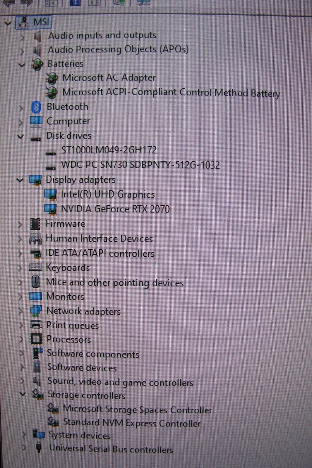 MSI GE75 Raider 10SF 15.6''FHD 144hz i7-10750H 16GB 512GB SSD / 1TB HDD RTX2070 - Tested Computer Laptop Parts