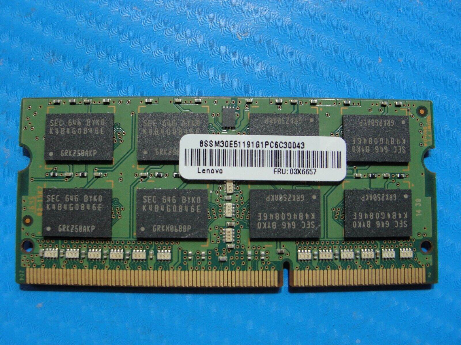 Lenovo T440p Samsung 8GB 2Rx8 PC3L-12800S Memory RAM SO-DIMM M471B1G73EB0-YK0 - Tested Computer Laptop Parts
