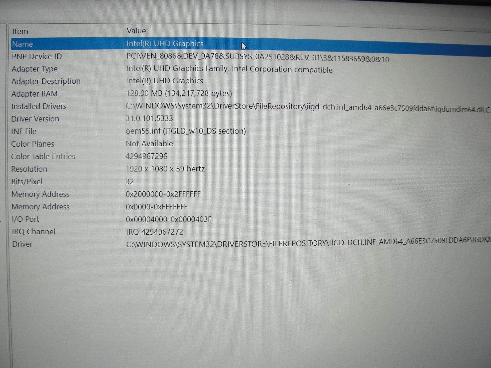 Dell Inspiron 3501 15.6”FHD Core i3-1115G4 3GHz 8GB SSD Reset 128GB+Charger - Tested Computer Laptop Parts