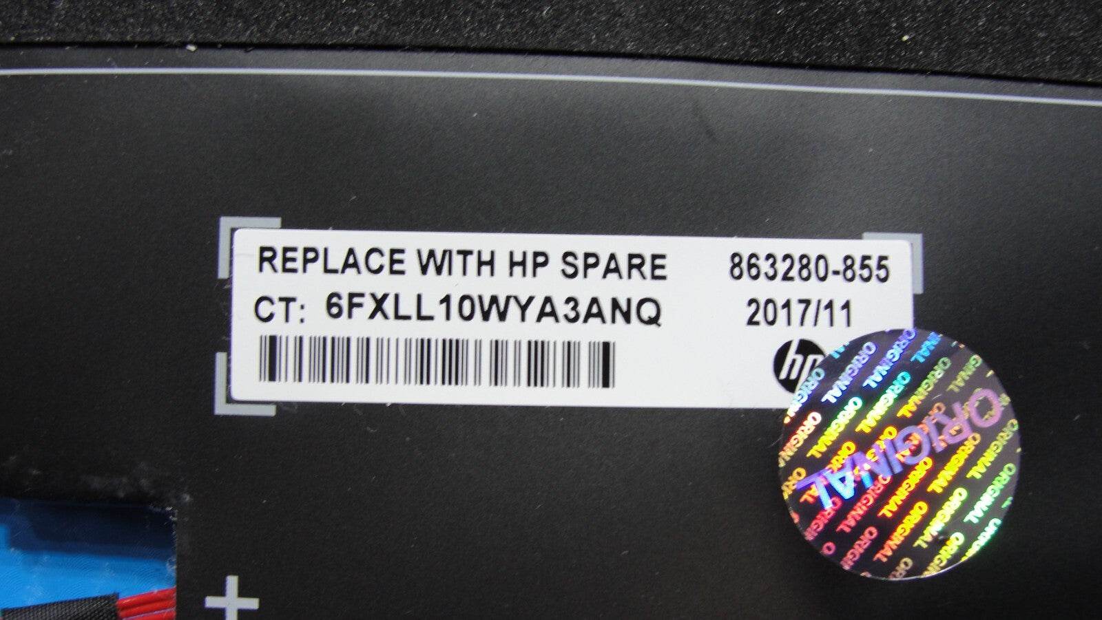 HP EliteBook x360 1030 G2 13.3 Battery 11.55V 57Wh 4935mAh 863280-855 OM03XL 72% - Tested Computer Laptop Parts