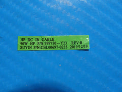 HP Pavilion 15-cs3672cl 15.6" Genuine Laptop DC IN Power Jack w/Cable 799750-Y23