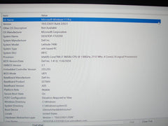 Dell Latitude 7480 14”Intel Core i7-8650U 1.9GHz 16GB SSD Reset 512GB- Charger - Tested Computer Laptop Parts