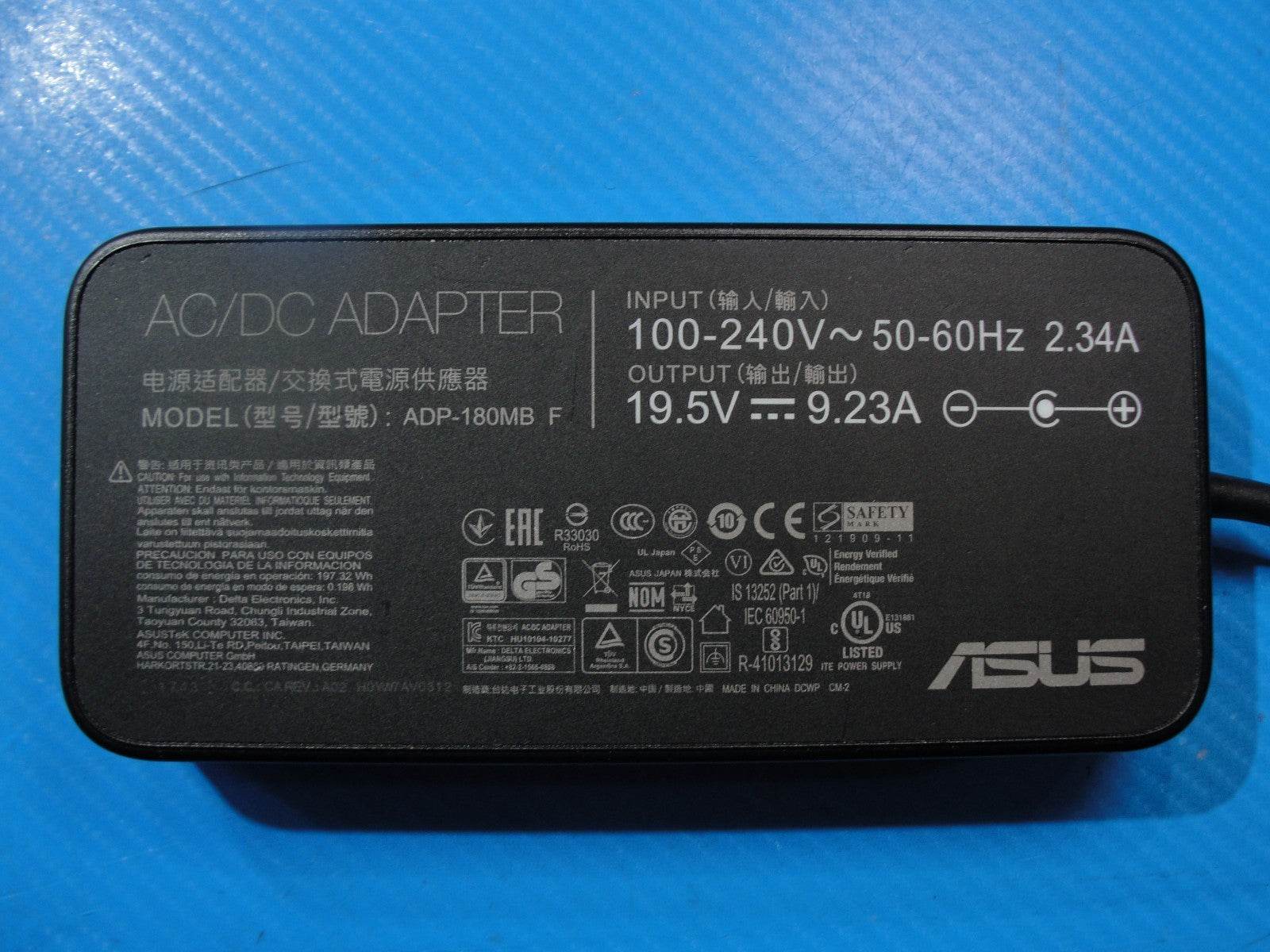 180W 19.5V 9.32A P/N: ADP-180MB F AC Adapter Compatible Asus - Tested Computer Laptop Parts