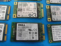 LOT of 38x mSATA Laptop SSD Drive 128/256/512 GB Mix Capacity /Mix Brand - Tested Computer Laptop Parts