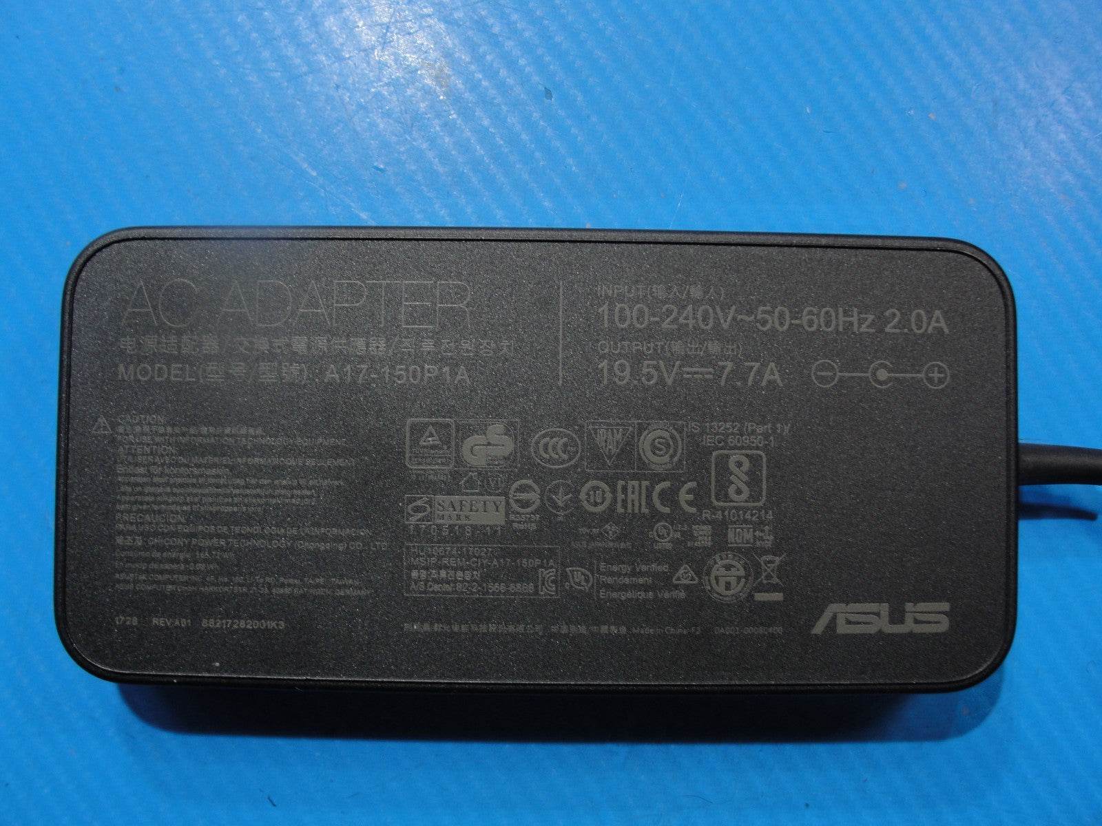 150W 19.5V ⎓ 7.7A P/N: A17-150P1A Genuine Power Adapter - Tested Computer Laptop Parts