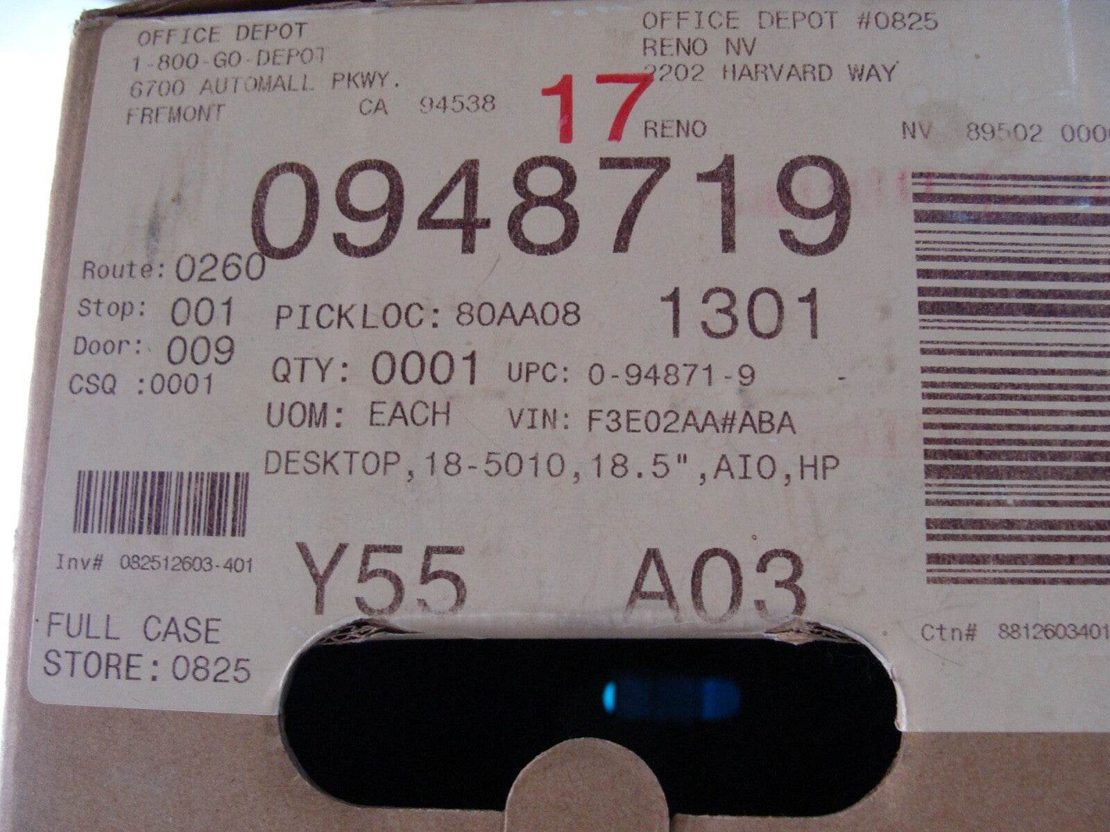 Original Box HP Pavilion 18-5010 AIO AMD E1-2500 1.4Ghz 4GB RAM 500GB HDD W10H - Tested Computer Laptop Parts