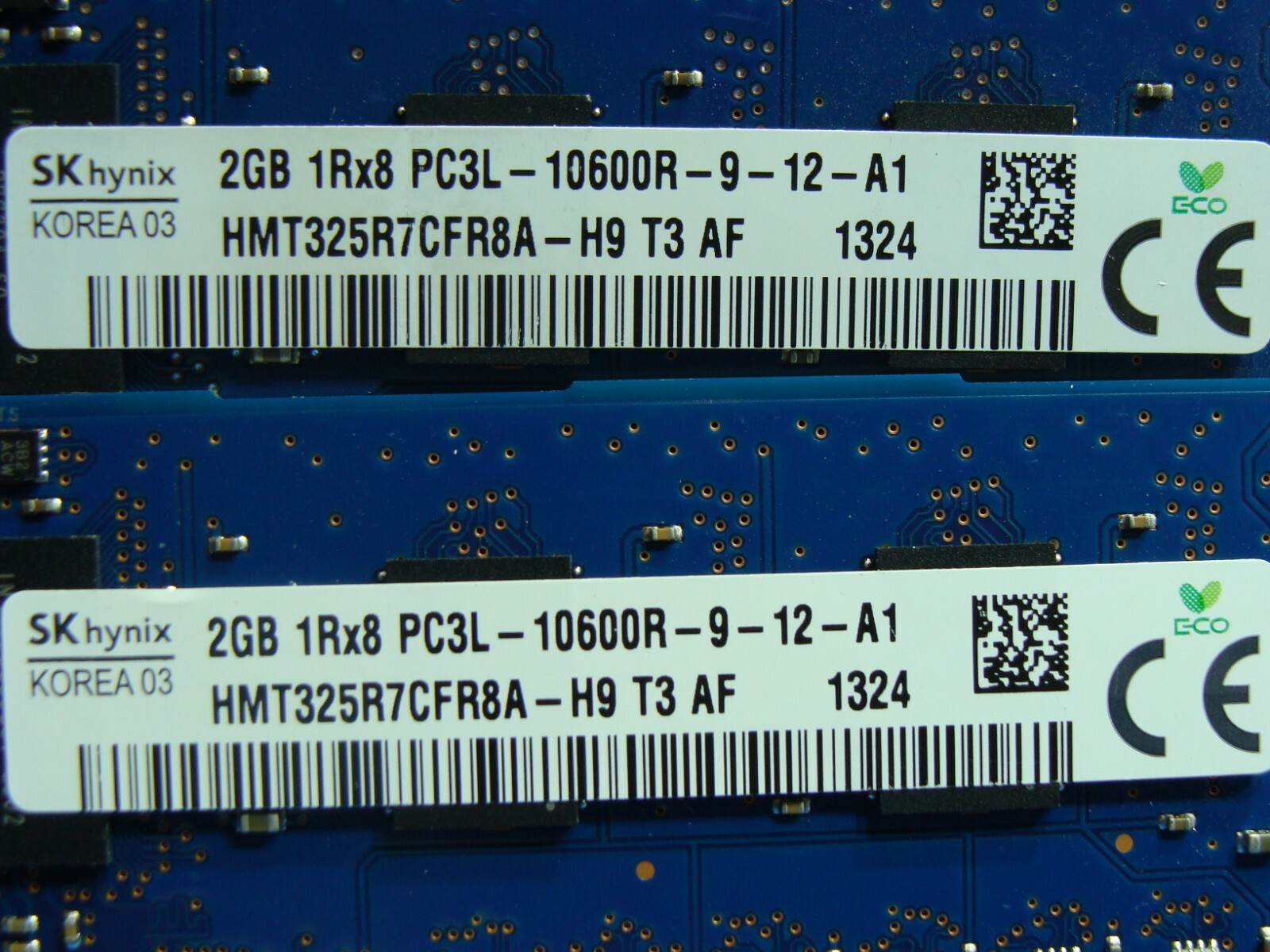 Dell Precision T5600 SKhynix 8GB 4x2GB PC3L-10600R RAM Memory HMT325R7CFR8A-H9 - Tested Computer Laptop Parts