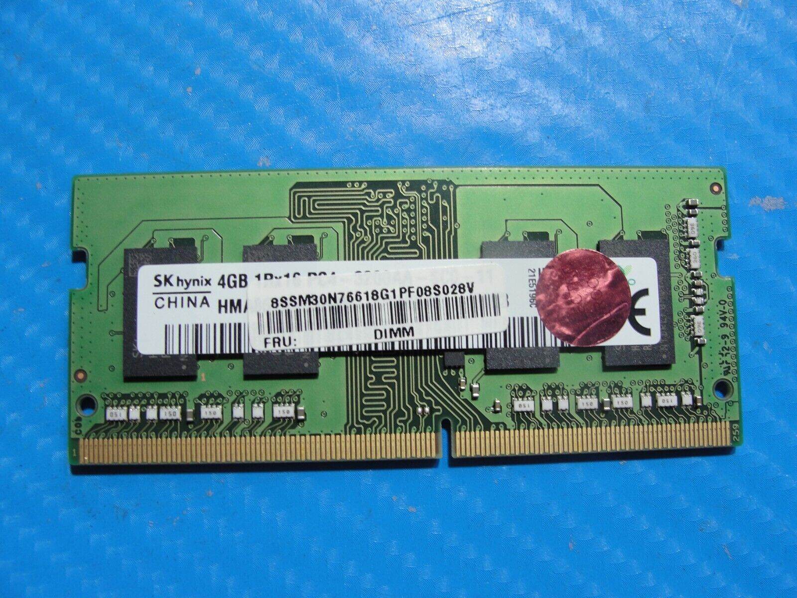 Lenovo 3 15IIL05 SK Hynix 4GB 1Rx16 PC4-3200A SO-DIMM Memory RAM SM30N76618 - Tested Computer Laptop Parts