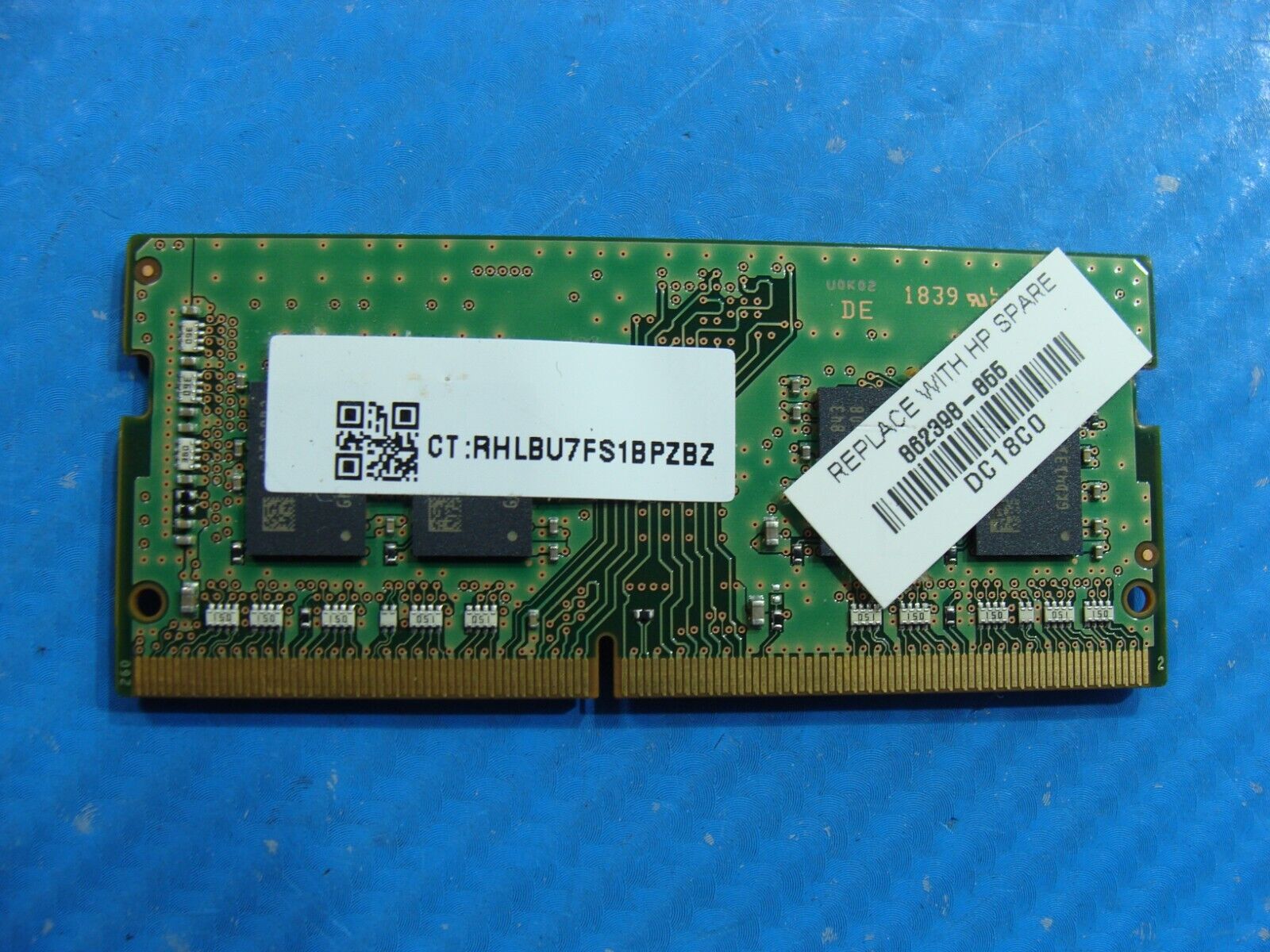 HP 15-cc610ms Samsung 8GB 1Rx8 PC4-2666V Memory RAM SO-DIMM M471A1K43DB1-CTD