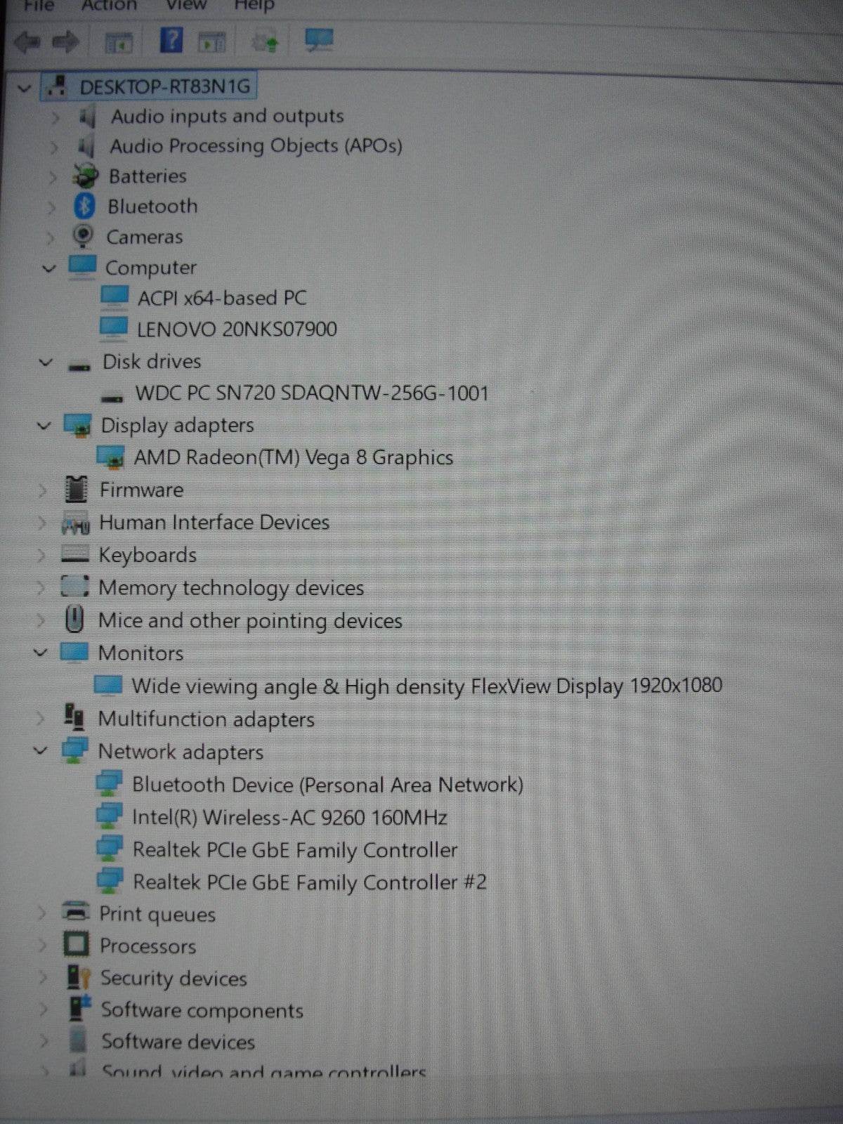 Lenovo ThinkPad T495 14”FHD TOUCH AMD Ryzen 5Pro 3500U 2.1GHz 8GB SSD Reset256GB - Tested Computer Laptop Parts