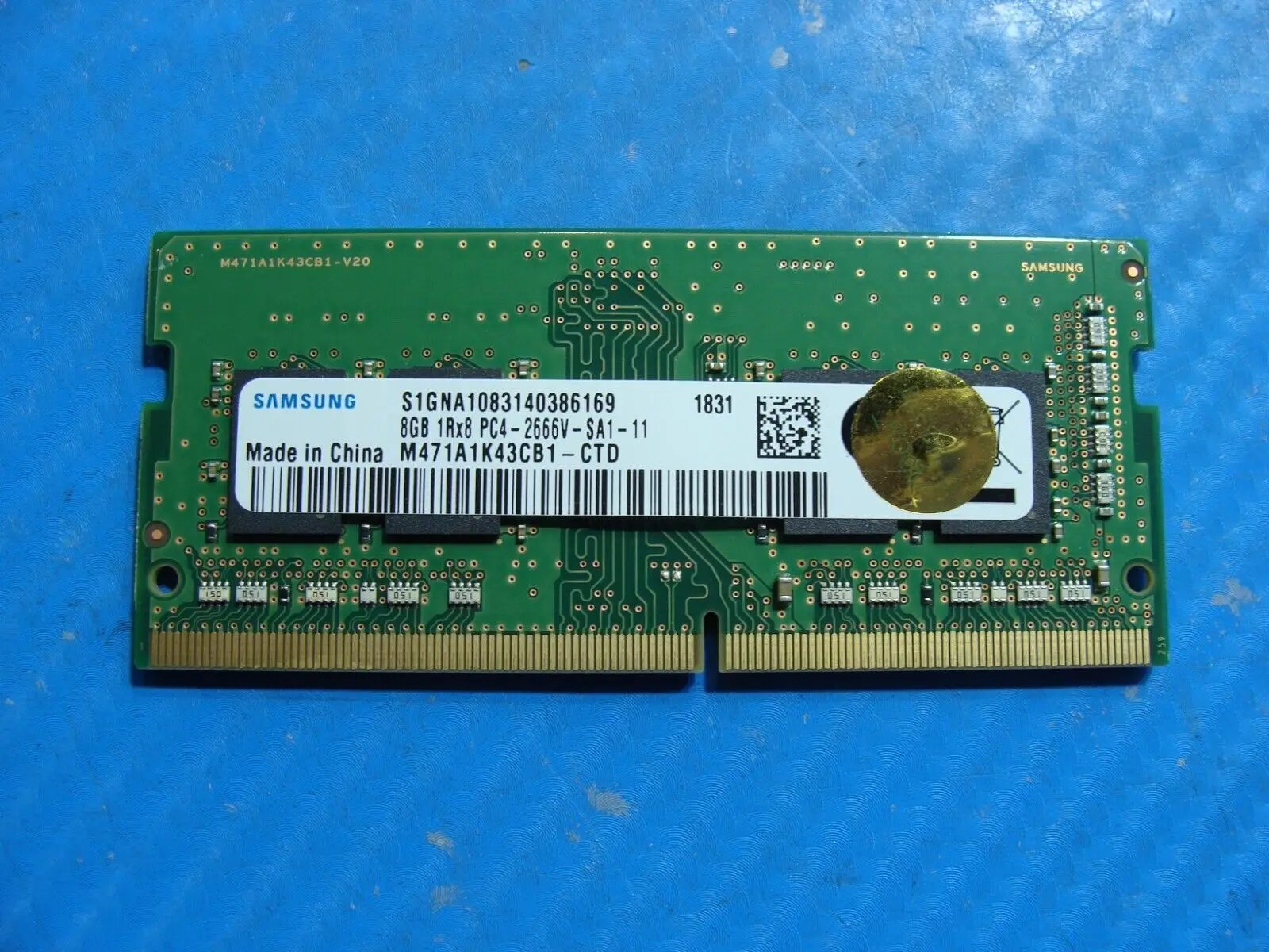 HP 15t-cn000 Samsung 8GB 1Rx8 PC4-2666V Memory RAM SO-DIMM M471A1K43CB1-CTD
