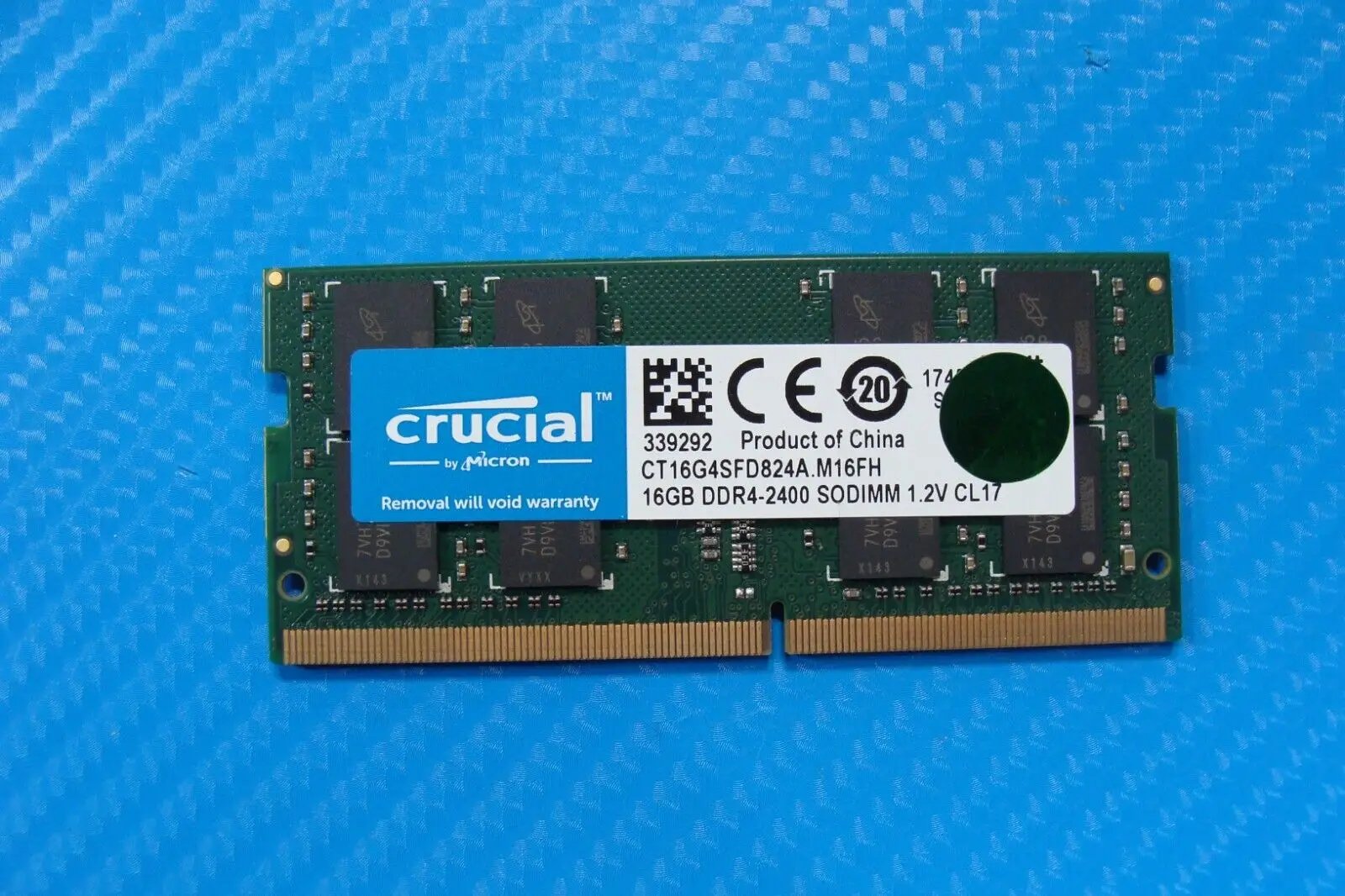 Lenovo T470 Crucial 16GB DDR4-2400 SO-DIMM Memory RAM CT16G4SFD824A.M16FH