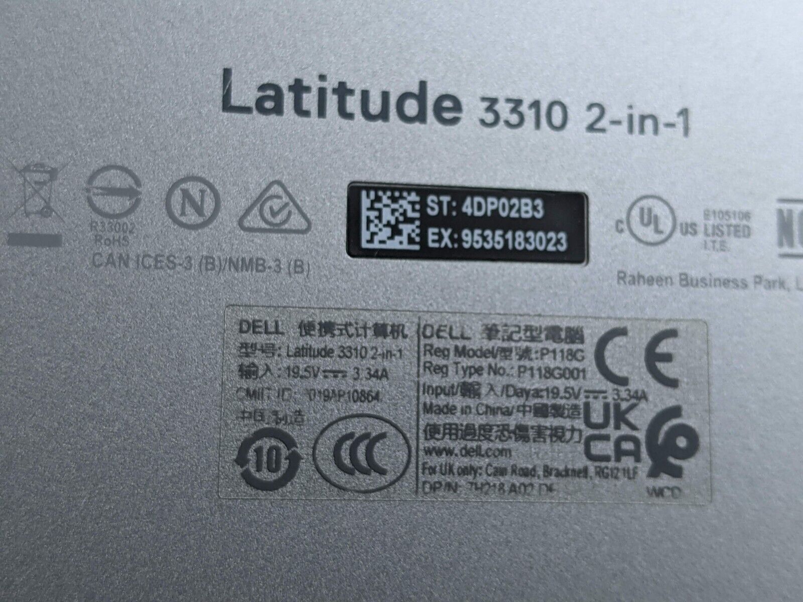 Dell Latitude 3310 2-in-1 13.3