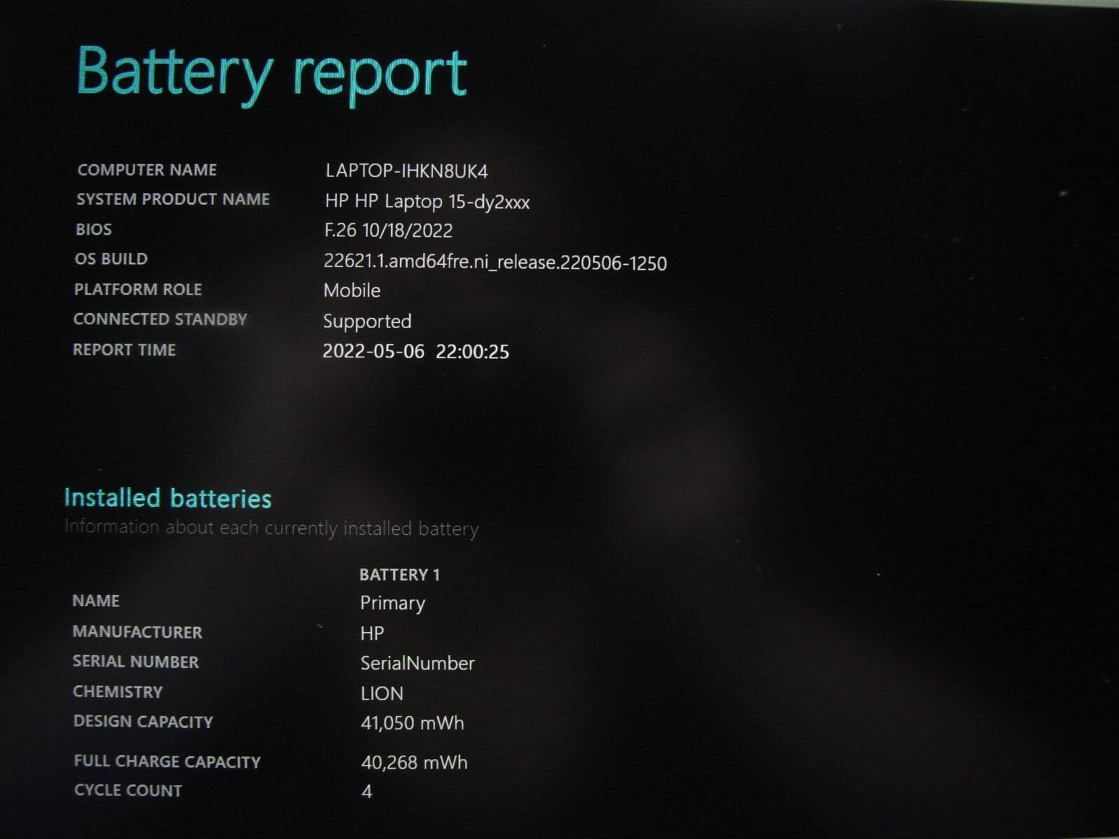 HP 15-DY2035TG 15.6”FHD Intel Core i3-1125G4 2GHz 8GB 256GB SSD + Charger - Tested Computer Laptop Parts