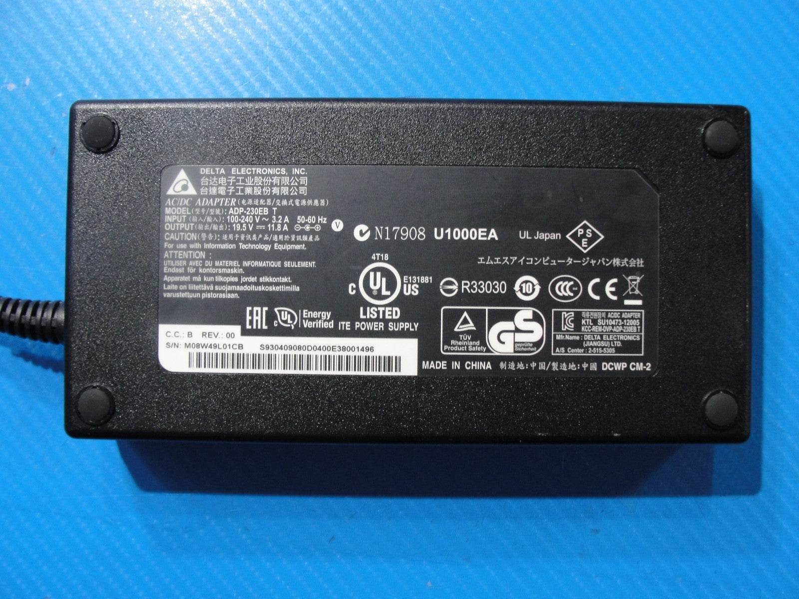 DELTA ELECTRONIX power adapter Model: ADP-230EB T -230W - Tested Computer Laptop Parts