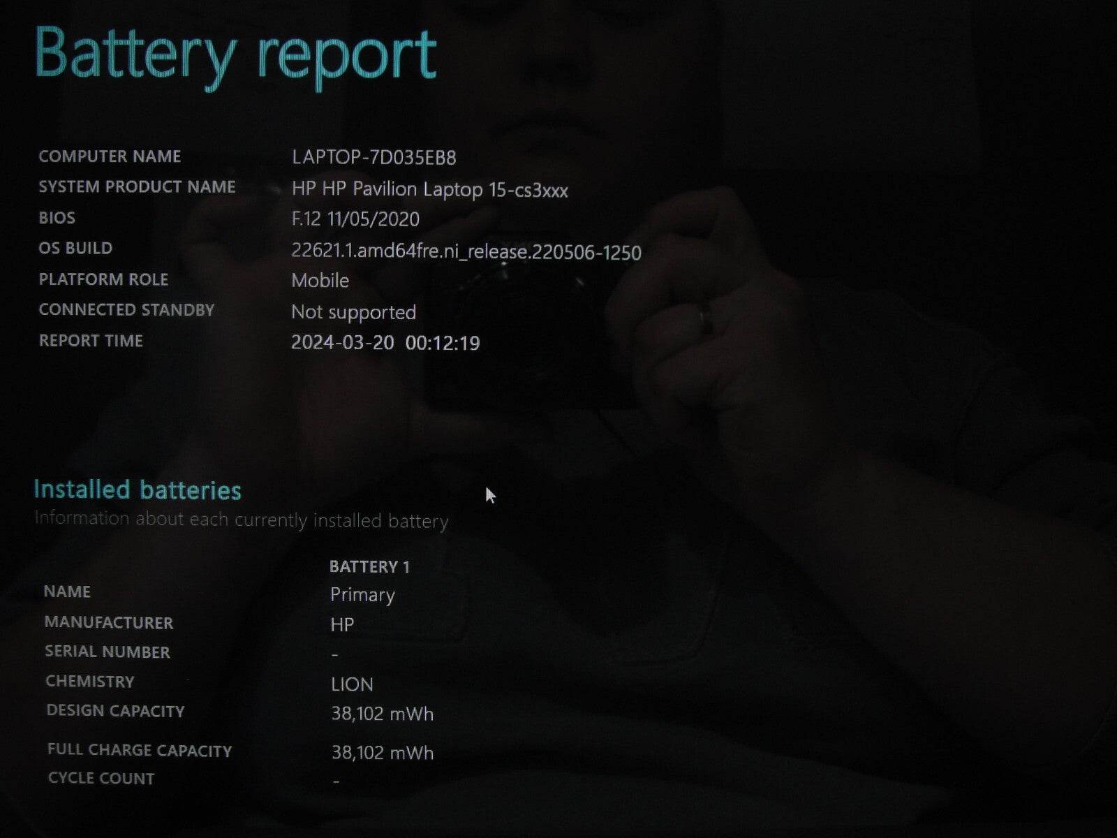 HP Pavilion 15-CS3153CL 15.6”TOUCH FHD Intel Core i5-1035G1 1GHz 12GB 512GB SSD - Tested Computer Laptop Parts