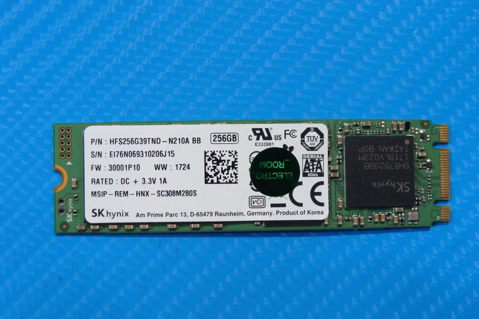 Acer G3-571-77QK SKHynix 256GB SATA M.2 SSD Solid State Drive HFS256G39TND-N210A