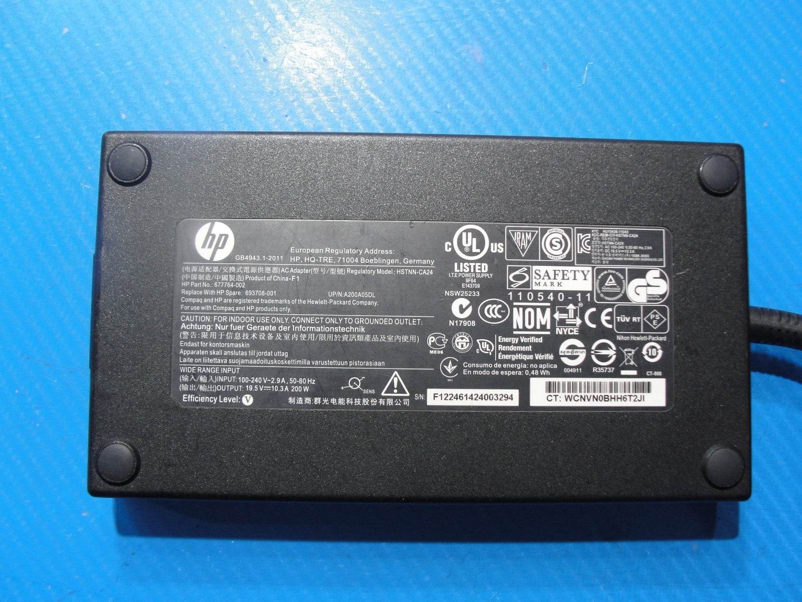 HP Gaming Power Adapter P/N:A200A05DL / 677764-002/ 200W - Tested Computer Laptop Parts