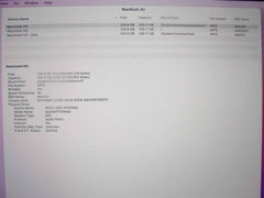 Apple Macbook Air 13” A2337(2020)/MGN63LL/A Apple M1 3.2GHz 8GB 256GB SSD - Tested Computer Laptop Parts