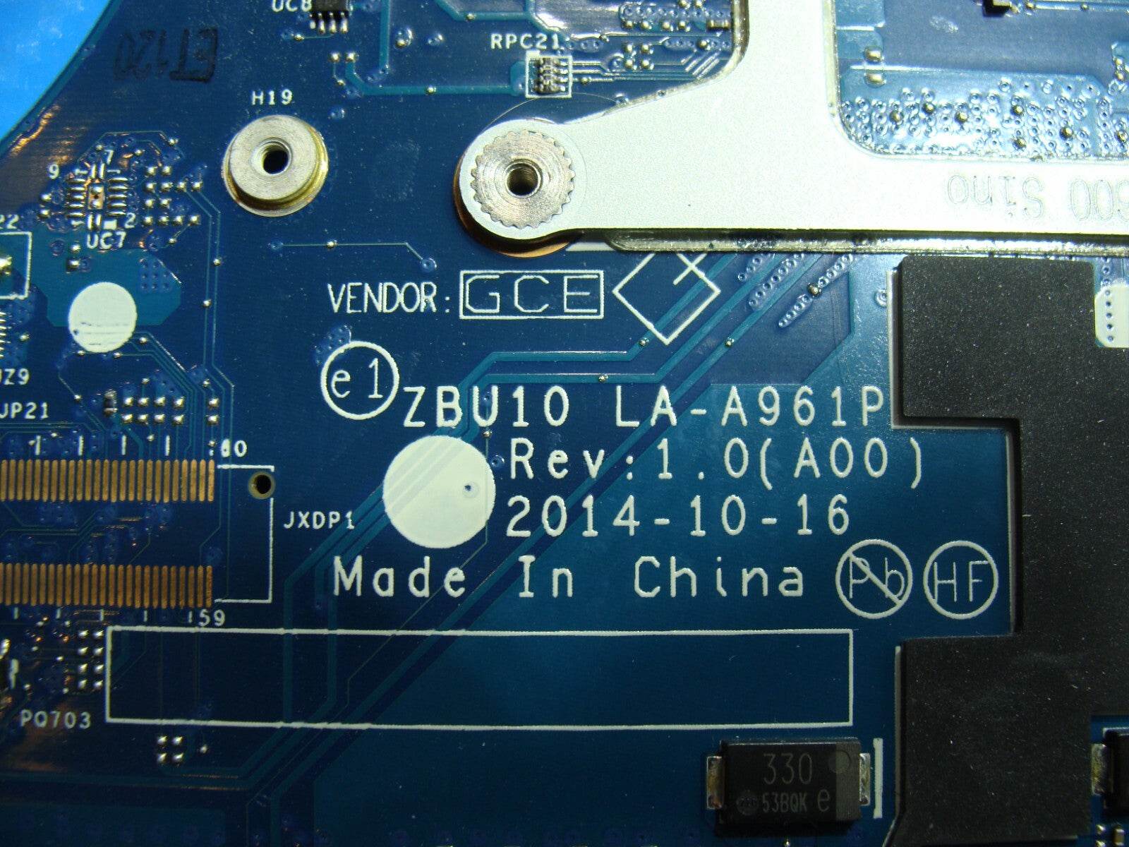 Dell Latitude 14” E7450 Genuine Intel i7-5600U 2.6GHz Motherboard LA-A961P Y15C1 - Tested Computer Laptop Parts