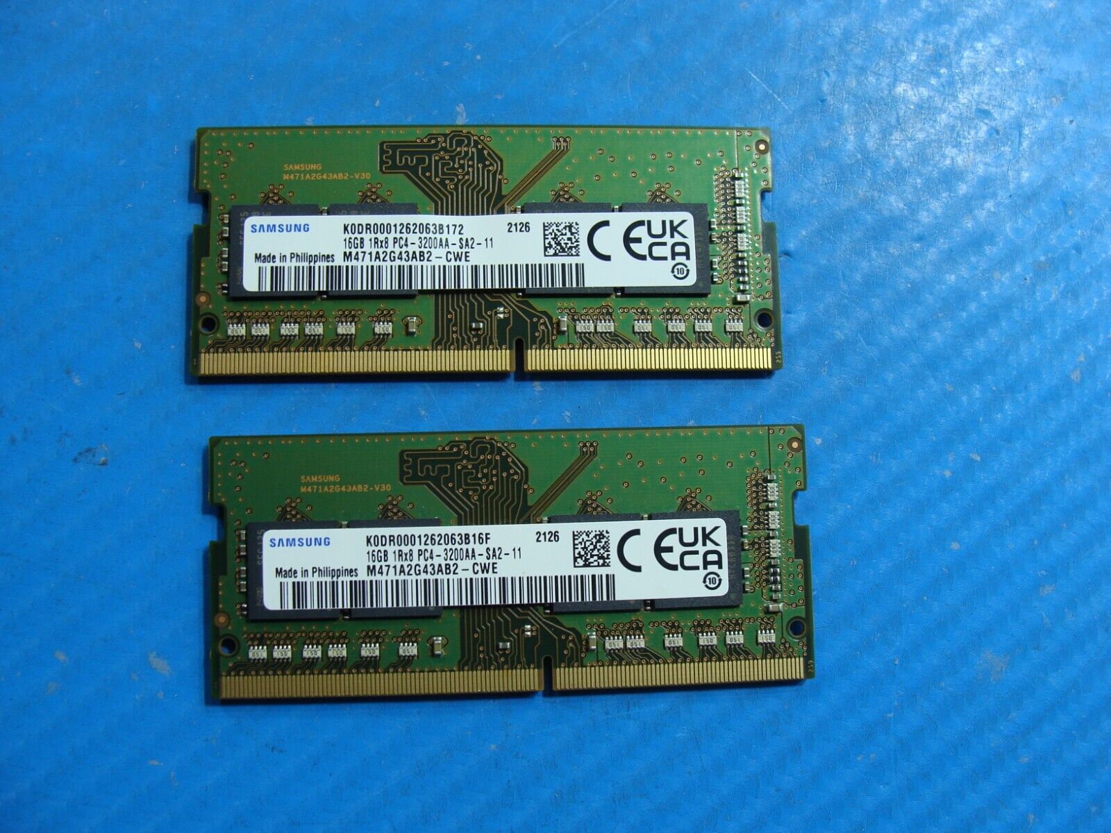 HP 840 G8 Samsung 32GB (2x16GB) PC4-3200AA Memory RAM SO-DIMM M471A2G43AB2-CWE