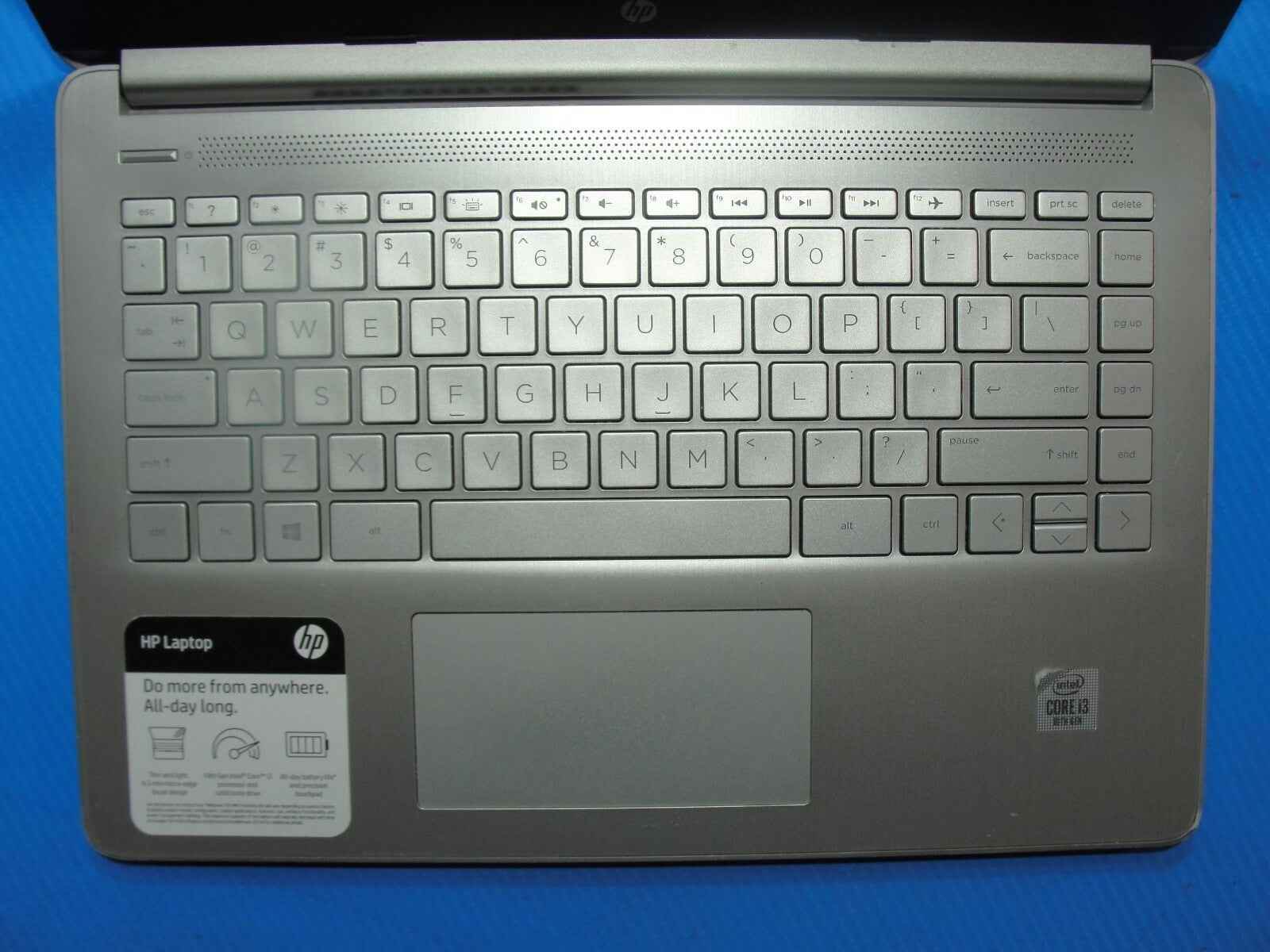 HP 14-DQ1043CL 14” FHD Intel Core i3-1005G1 1.2GHz 8GB 256GB SSD +Charger - Tested Computer Laptop Parts