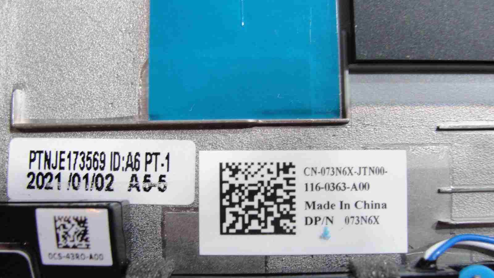 Dell Latitude 15.6” 5520 Palmrest w/TouchPad Backlit Keyboard & Speakers 73N6X - Tested Computer Laptop Parts