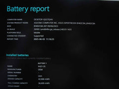 Asus ExpertBook B1402CBA 14”FHD Core i7-1255U 1.7GHz 16GB 512GB SSD+Charger - Tested Computer Laptop Parts