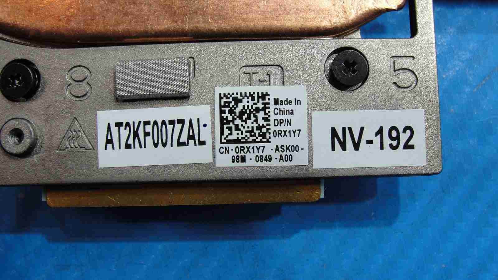 Dell Precision 15.6” 7540 OEM CPU Cooling Fans w/Heatsink AT2KF007ZAL RX1Y7 - Tested Computer Laptop Parts