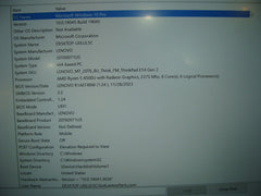Lenovo ThinkPad E14 Gen 2 14"FHD AMD Ryzen 5 2.4GHz 16GB 256GB  Warranty09/2024