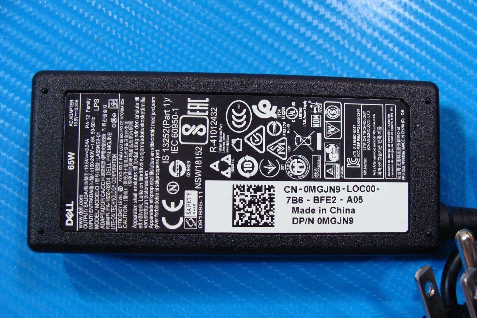 Dell Original Laptop Charger 65W watt 4.5mm tip AC Power Adapter - Tested Computer Laptop Parts