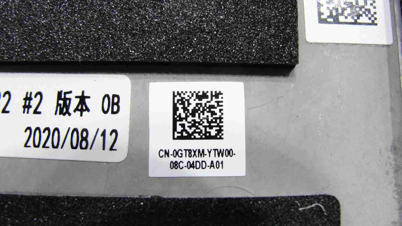 Dell XPS 13.4” 13 9300 Palmrest w/Backlit Keyboard & Speakers GT8XM AQ2Q100012 - Tested Computer Laptop Parts