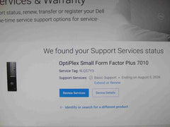 DELL OptiPlex SFF Plus 7010 Intel Core i7-13700 32GB 512GB NVMe SSD Win 11 Pro - Tested Computer Laptop Parts