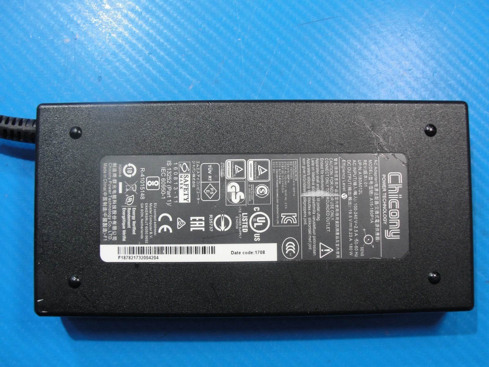 CHICONY Power Adapter Model: A15-180P1A P/N: A180A012L – 180W - Tested Computer Laptop Parts