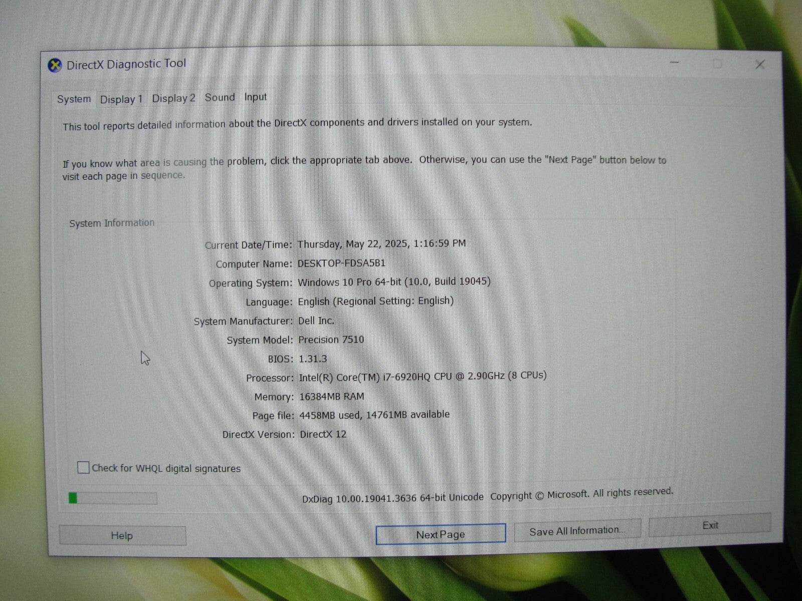 Dell Precision 7510 15.6” FHD i7-6920HQ 2.9GHz 16GB 512GB SSD NV M1000M 2GB - Tested Computer Laptop Parts