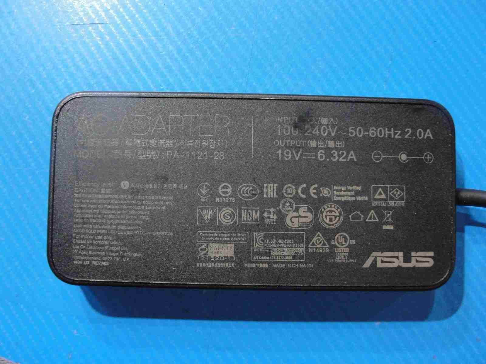 Original ASUS 120W AC Adapter Charger 19V 6.32A 5.5×2.5mm Black Tip (No pin) - Tested Computer Laptop Parts