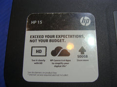 HP 15-f305dx 15.6" Genuine Laptop Palmrest w/Touchpad 34U96TP203 EAU9900401