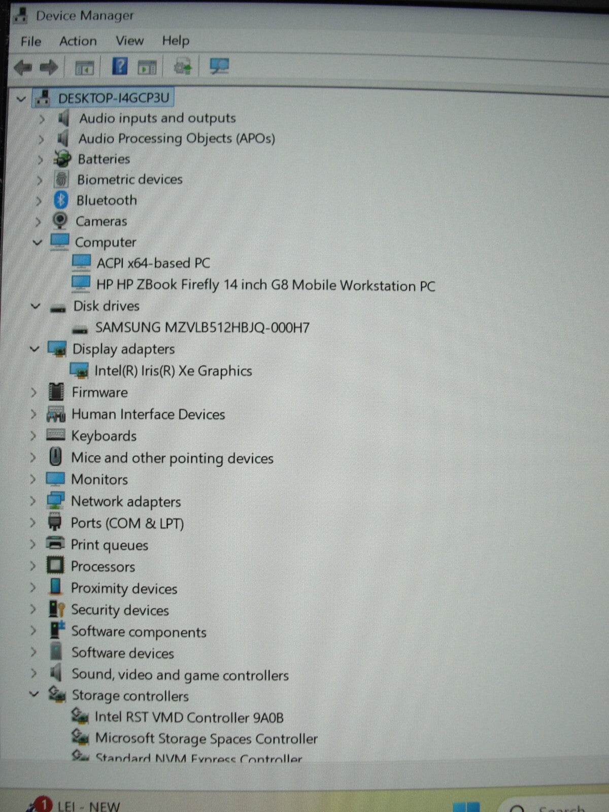 HP ZBook Firefly G8 14”FHD Core i7-1185G7 3GHz 16GB SSD Reset 512GB +Charer - Tested Computer Laptop Parts