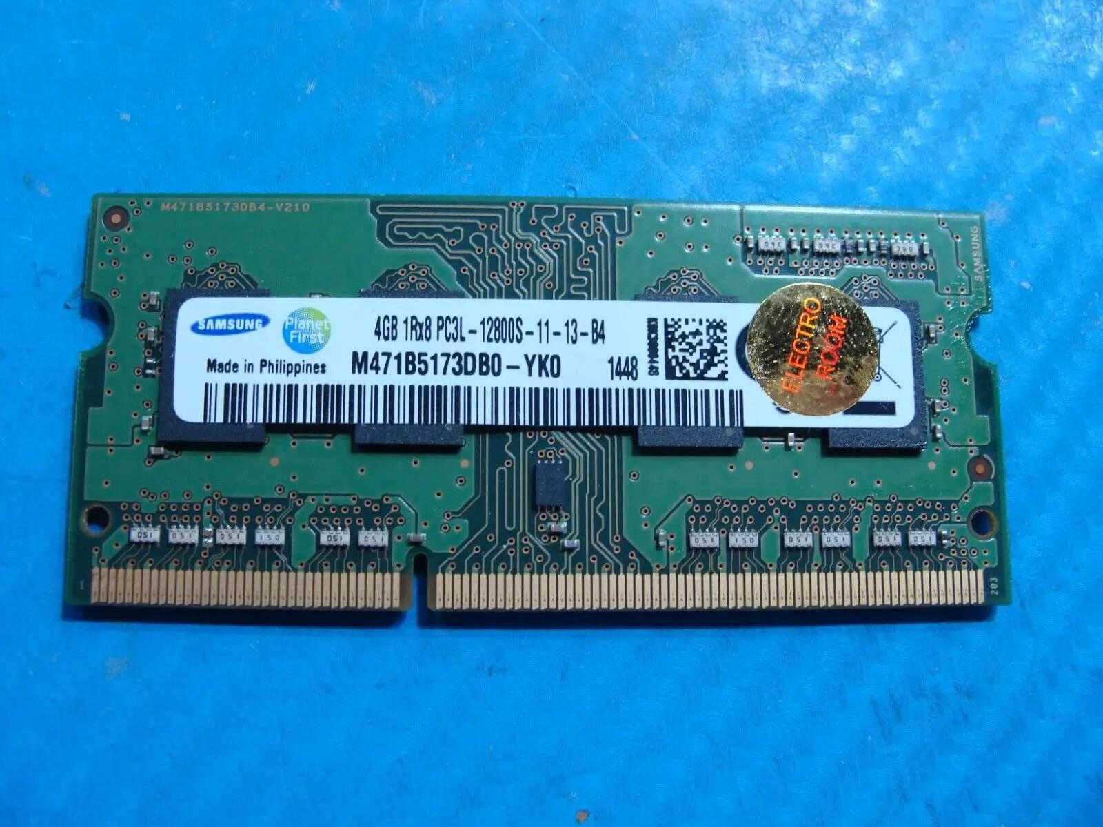 Lenovo T440p Samsung 4GB 1Rx8 PC3L-12800S Memory RAM M471B5173DB0-YK0 - Tested Computer Laptop Parts