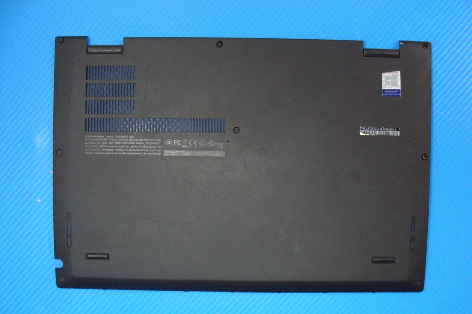 Lenovo ThinkPad 14” X1 Yoga 2nd Gen Genuine Laptop Bottom Case Black 01AY911