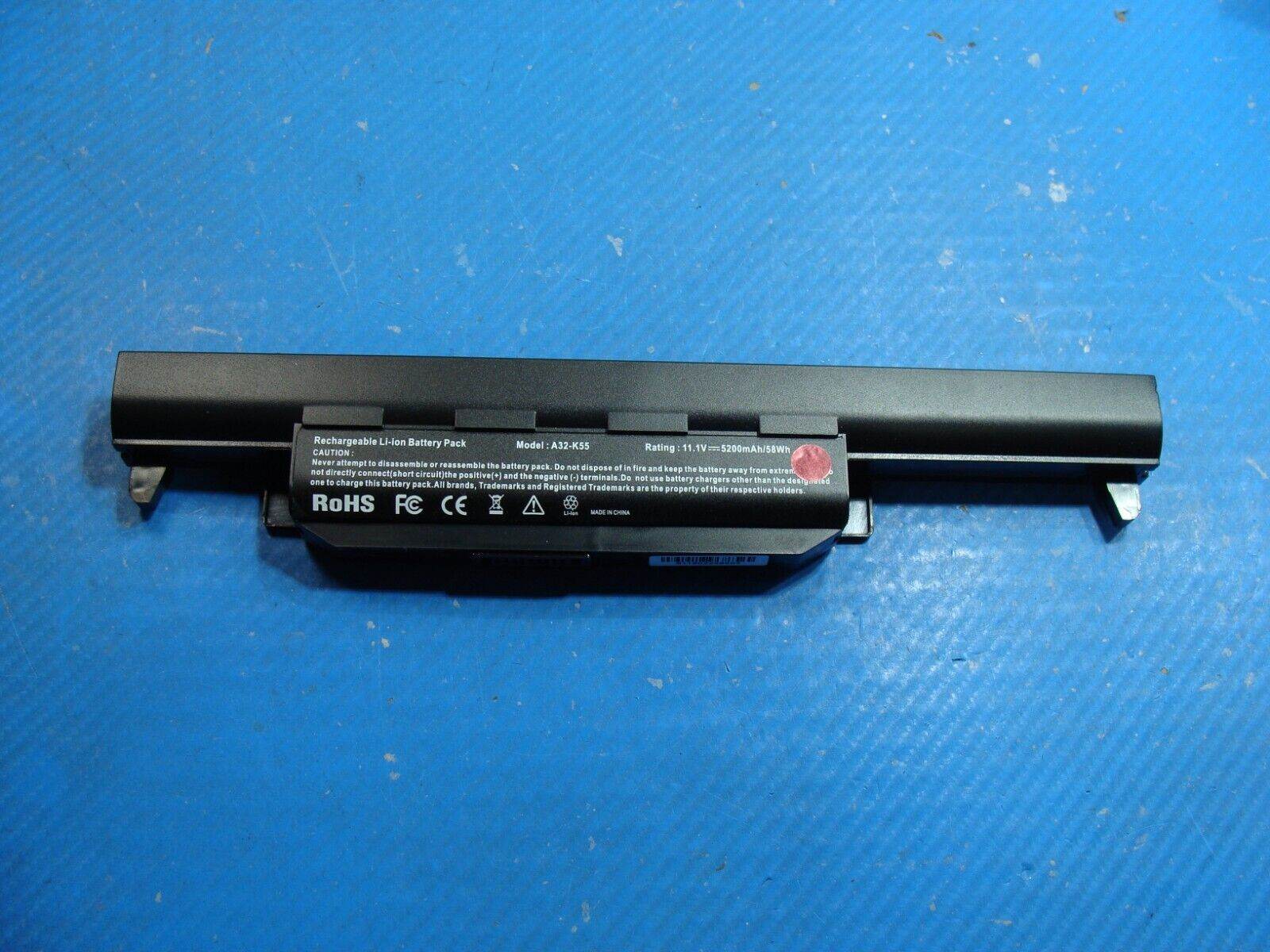 Asus 15.6” X55A Genuine Laptop Battery 11.1 58Wh 5200mAh A32-K55 - Tested Computer Laptop Parts