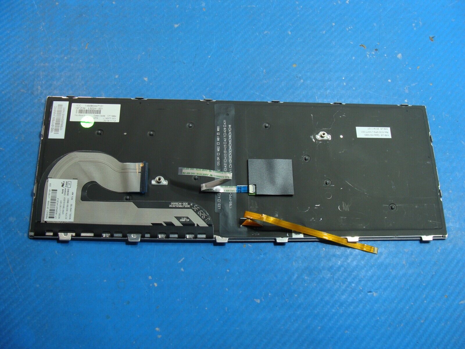 HP EliteBook 14” 840 G6 OEM Laptop US Backlit Keyboard 6037B0138601 L14377-001