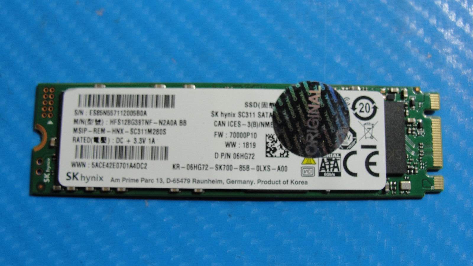 Dell G5 15 5587 SK Hynix 128GB M.2 SATA SSD HFS128G39TNF-N2A0A 6HG72 - Tested Computer Laptop Parts