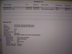 Apple MacBook Pro 13”(2019) A2159 i5-8257U 1.4GHz 16GB 256GB MUHN2LL/A 283cycles - Tested Computer Laptop Parts