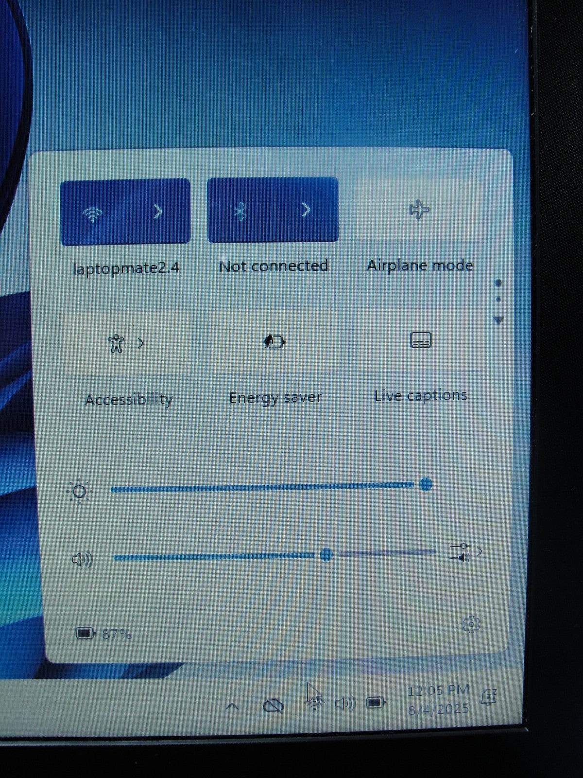 HP 15-DA1005DX 14”HD TOUCH 1.8GHz 12GB SSD Reset 256GB+Charger - Tested Computer Laptop Parts